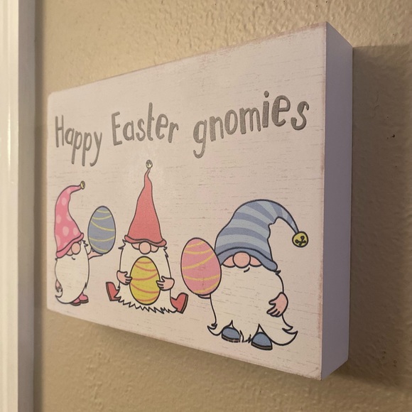 Easter Gnome Wood Sign, Happy Easter Gnomies, Easter Tier Tray or Wall Decor - Picture 14 of 16